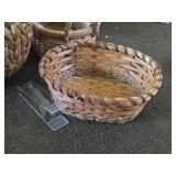 Lot of (5) Wicker Baskets (assorted)