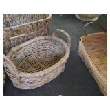 Lot of (5) Wicker Baskets (assorted)