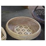 Lot of (5) Wicker Baskets (assorted)