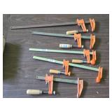 Lot of (5) Bar Slide Clamps