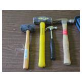 Lot of (4) Claw Hammers / Mallets (assorted)