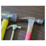 Lot of (4) Claw Hammers / Mallets (assorted)