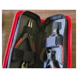 Lot of (1 Tote) Assorted Hand Tools - Screwdrivers, Adjustable Wrench, Cordless Screwdrivers