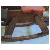 Vintage Wooden Rocking Horse
