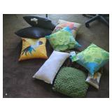 Lot of (10) Throw Pillows (assorted)