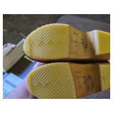 Lot of (2 Pair) Cedar SKO Wooden Shoes / Clogs