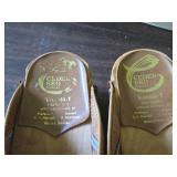 Lot of (2 Pair) Cedar SKO Wooden Shoes / Clogs