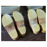 Lot of (2 Pair) Cedar SKO Wooden Shoes / Clogs