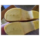 Lot of (1 Pair) Gunilla of Sweden Wooden Shoes / Clogs