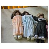 Lot of (5) Porcelain Dolls