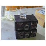 Lot of (2 Boxes) Strauss Square Shot Glasses 6-count ( 12 total items )
