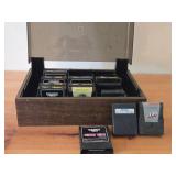 Lot of (11) Vintage Atari Game Cartridges + Carry Case