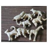 Lot of (8) Decopatch Paper Mache Animal Figures