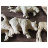 Lot of (8) Decopatch Paper Mache Animal Figures
