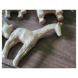 Lot of (8) Decopatch Paper Mache Animal Figures
