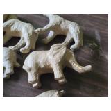Lot of (8) Decopatch Paper Mache Animal Figures