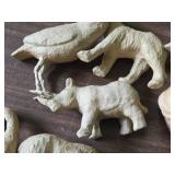 Lot of (8) Decopatch Paper Mache Animal Figures