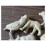 Lot of (8) Decopatch Paper Mache Animal Figures