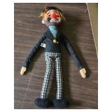 Vintage 1966 Kamar Jock Hobo Sad Clown Doll (Japan)