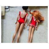 1962 Mattel Barbie Bubble Cut Doll + 1963 Mattel Skipper Doll