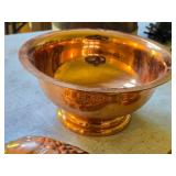 (2) Coppertone Fish Mold / Wall Decoration + (1) Coppercraft Guild Pedestal Bowl