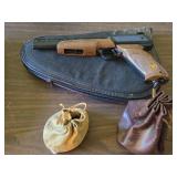 Daisy Power Line 1200 BB Hand Gun with (2) Leather BB Pouches