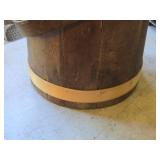Wooden Firkin Bucket / Sugar Bucket with Handle