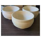 Lot of (3) Wooden Pedestal Bowls