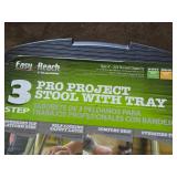 3-Step Step Ladder Pro Project Stool with Tray