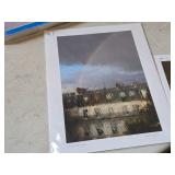Lot of (2) Signed Prints - After Vincent by J.L.Fikes , Paris Rain by E.B. Boatner - -
