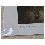Lot of (2) Signed Prints - After Vincent by J.L.Fikes , Paris Rain by E.B. Boatner - -