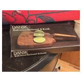 Dansk Teak Wood Barboard & Knife
