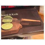 Dansk Teak Wood Barboard & Knife