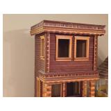 Miniature Doll House 2-story House and Gazebo with Furniture