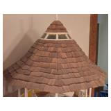 Miniature Doll House 2-story House and Gazebo with Furniture