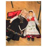 Lot of (2) Norwegian Porcelain Dolls