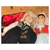 Lot of (2) Norwegian Porcelain Dolls