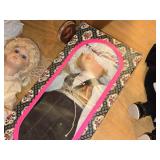 Lot of (6) Dolls - Porcelain (x5) and Cloth (x1)