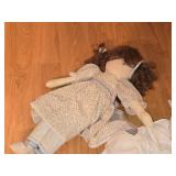 Lot of (6) Dolls - Porcelain (x5) and Cloth (x1)