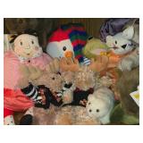 Lot of (1 Shelf) Stuff Animal Plush Toys
