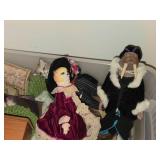 Lot of (2 Totes) Dollhouse Miniatures