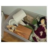 Lot of (2 Totes) Dollhouse Miniatures