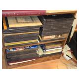 Lot of (2 Shelves) Vintage Vinyl Record Albums in Sleeves