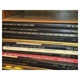 Lot of (2 Shelves) Vintage Vinyl Record Albums in Sleeves