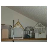 Lot of (3) Dollhouse Miniature Collectible Replica Structures