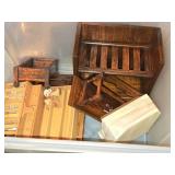 Lot of (3) Dollhouse Miniature Collectible Replica Structures