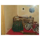 Lot of (2) Miniature Display Cases with Assorted Dollhouse Miniatures