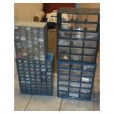Lot of (4) Parts Organizer Cabinets