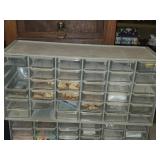 Lot of (4) Parts Organizer Cabinets