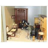 Lot of (3 Shelves) Dollhouse Miniatures